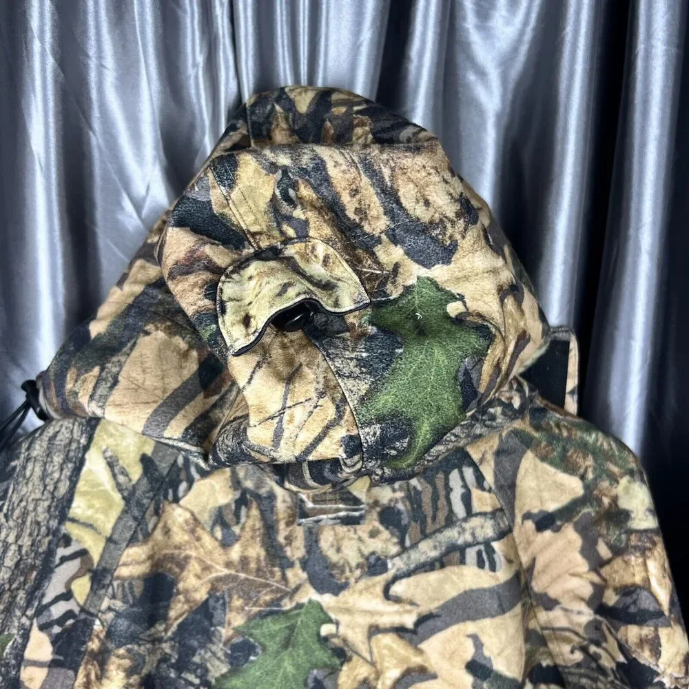 Scent Blocker Plus Frontier Mens XL Jacket Realtree Camo Zip Removable Hood Hunt